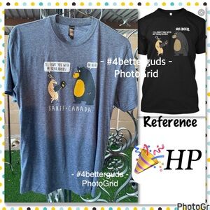 Initial Attraction Banff Canada “I’ll Fight you with my Bear hands!” T-shirt M